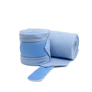 Vendas de Forro Polar para Caballos, 300 GSM, Azules con Ribete Dorado, Ropa Deportiva, Vendas para Patas de Caballo para Montar - Product Image 2