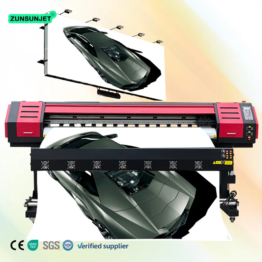 digitaler großformat-ff-drucker uv diy 10 ft x 6 ft x 6 ft zwei XP600-köpfe eco-solvent großformatdrucker
