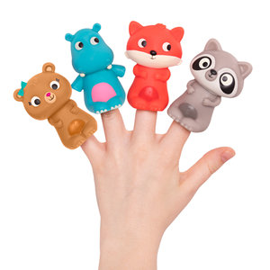 Ensemble de marionnettes à doigts d'animaux en peluche douce, jouet de marionnettes à doigts en Silicone - Product Image 1