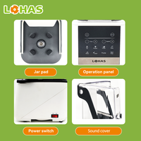 Lohas High Speed Heavy Duty Vacuüm Blender Commerciële Elektrische Mixer Grinder Smoothie Maker Fruit Juicer Keukenapparatuur