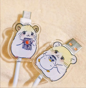 Vigreat 2025 nuevo Protector de Cable personalizado creativo <span class=keywords><strong>datos</strong></span> claros dibujos animados lindo Animal <span class=keywords><strong>Anime</strong></span> Bites cargador soporte para iPhone - Product Image 2