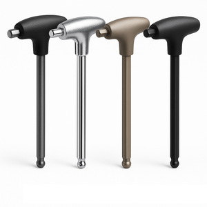 Chính Xác Grip Bóng End Đen Nickel Chrome Matte Đánh Bóng T-Xử Lý Hex Key T Loại Allen Key T Xử Lý Cờ Lê - Product Image 1