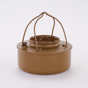 Hervidor de Agua para Senderismo de Acero Inoxidable de 900 ml, Olla para Hervir al Aire Libre, Resistente a Altas Temperaturas, Revestimiento Antiadherente Negro/Verde - Product Image 3