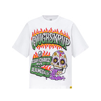 T-shirt à manches courtes imprimé « That's A Awful Lot of COUGH SYRUP » tendance européenne et américaine Printemps-Été 2026