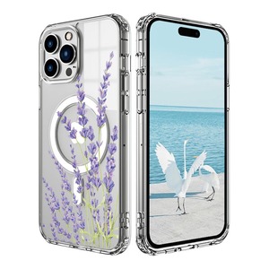 <span class=keywords><strong>Cover</strong></span> protettiva magnetica trasparente con fiori dipinti per <span class=keywords><strong>iPhone</strong></span> 17 Pro, 16, <span class=keywords><strong>Apple</strong></span> 15, <span class=keywords><strong>14</strong></span>, 13 Pro Max - Product Image 2
