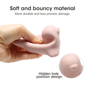 ベビーバスおもちゃかわいい動物ベビーシール形バスおもちゃエコフレンドリーBpaフリーシリコンソフト玩具工場直販 - Product Image 4