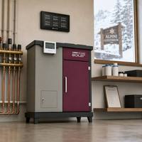 Chaudière à granulés à eau chaude Fangran 300S, trémie de 80 kg, système de circulation d'eau pour maison de 300 m²