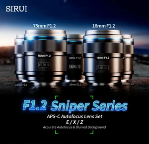 SIRUI 16mm 75mm Serii F1.2 Snajper APS-C mise au point automatique AF Z Dla E Fuji XF A7m A7r A7s Xt50 Xs20 <span class=keywords><strong>Xpro</strong></span> Z8 - Product Image 6