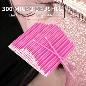 300 Unidades de Hisopos de Microfibra Sin Pelusa Desechables para Aplicación de Pestañas y Labios - Product Image 2