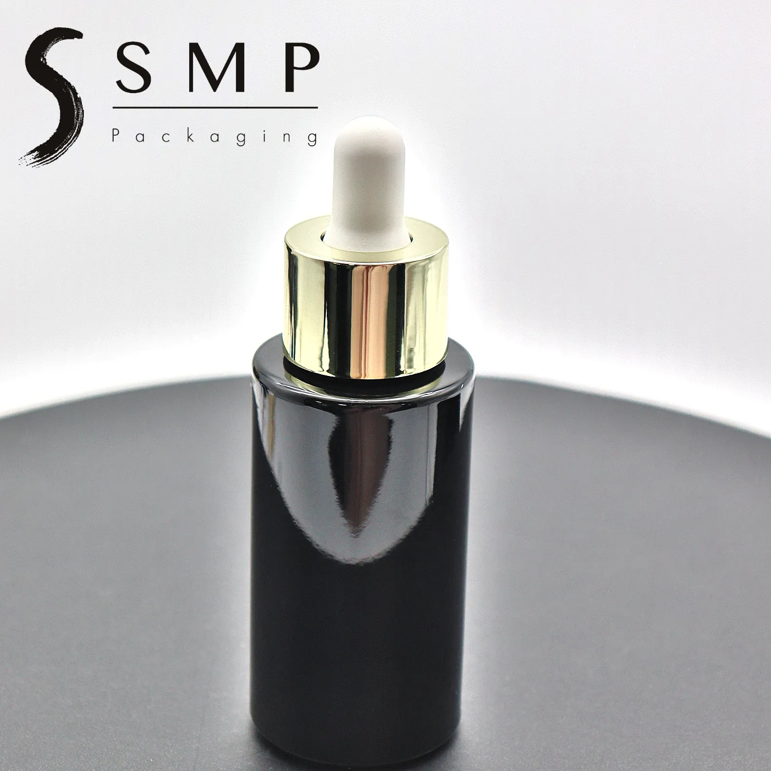 SMP роскошное эфирное масло, непрозрачная упаковка, 30 мл, косметическая черная сыворотка, стеклянная бутылка с пипеткой