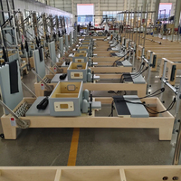 ODM/OEM Reformer de Pilates Comercial de Madera de Arce y Roble, Plegable, para Estudio