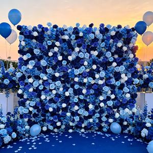 Parete <span class=keywords><strong>di</strong></span> <span class=keywords><strong>Fiori</strong></span> Artificiali 5D da 8 Piedi per <span class=keywords><strong>Sfondi</strong></span> Fotografici, Matrimoni e Hotel - Ingrosso - Product Image 1