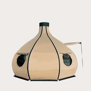Tente de luxe personnalisée 2024 Lodge Bell tente extérieure quatre saisons double couche toile tente de villégiature glamping grande goutte d'eau Lotus - Product Image 6