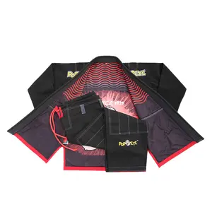 Kustom bjj Brasil jiu jitsu kimono gi untuk pria wanita kimono jiu jitsu bjj gi jiu jitsu kimono bambu dengan pencetakan di dalam