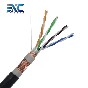 Exc ngoài trời <span class=keywords><strong>Cat6</strong></span> <span class=keywords><strong>SFTP</strong></span> cáp PVC PE đôi áo khoác UV không thấm nước <span class=keywords><strong>Cat6</strong></span> <span class=keywords><strong>SFTP</strong></span> 1000ft Đồng CAT7 cáp Ethernet - Product Image 2