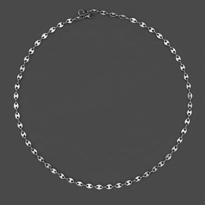 Collar de Acero Inoxidable Personalizado de Alta Calidad con Diseño Mini de Colgantes de Nariz de Cerdo y Cadena de Granos de Café - Product Image 5