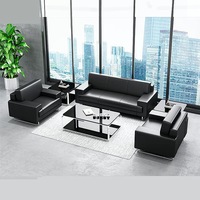 Dernier modèle de mobilier de bureau moderne sur mesure canapé sectionnel en cuir de repos canapé de luxe de bureau dans la salle d'attente