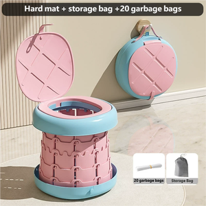 Urinoir portable pliable pour enfants en plastique PP, robuste et à motifs, pour voiture, camping et extérieur, outil d'apprentissage de la propreté durable - Product Image 2
