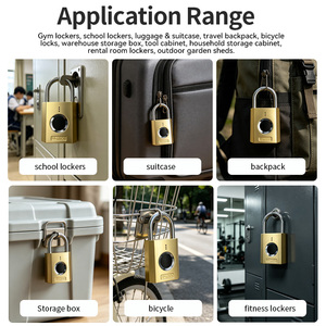 Smart Fingerprint <b>Padlock</b> <b>Mini</b> Anti Theft Lock for Cabinet Bag Drawer Student Use - Product Image 5