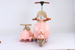 Kinder-Elektroauto im Stil von 2025 mit LED-Scheinwerfern, Kunstledersitz und Batteriebetrieb, aus Kunststoff für Drinnen und Draußen, Geschenk für 2-6-Jährige - Product Image 4