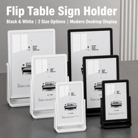 Support de table double face A4, présentoir de menu de table, porte-cartes pour salon de thé, café, bar, boissons