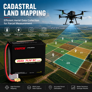 Batterie de drone VIWIPOW Lithium-ion semi-solide 20Ah, 500 cycles, débit de décharge 5/10C, 18S 71.1V – Meilleure vente - Product Image 5
