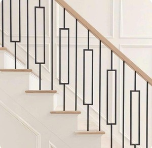 <span class=keywords><strong>Balustrade</strong></span> d'<span class=keywords><strong>extérieur</strong></span> en fer, alliage d'aluminium, laiton, acier inoxydable européen, <span class=keywords><strong>PVC</strong></span>, certifiée ISO9001, résistante à la rouille, pour jardin, centre commercial, escalier - Product Image 2