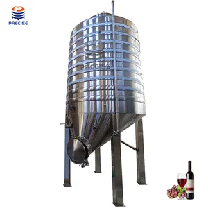 Cheap Price Stainless Steel 316L Offset Closed Top Dry Red Wine Fermenter Tank Wine Making Machine For Winery