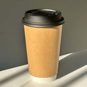 Gobelets à café en papier jetables 12 oz avec logo personnalisé - Gobelet à emporter pour boissons chaudes pour <span class=keywords><strong>restaurant</strong></span> - Product Image 4