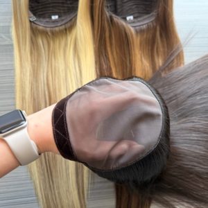 Pelucas con Parte en U sin Pegamento para Mujer -- Peluca de Fibra Capilar Humana con Banda Elástica Transpirable y Línea de Cabello Natural, Cómoda y Segura para el Verano - Product Image 1