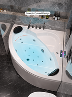 Baignoire Balnéo d'Angle Autoportante Moderne en Acrylique 1.0-1.5m (39-59 Pouces) pour Spa Intérieur, Hôtels et Appartements - Vente en Gros Usine
