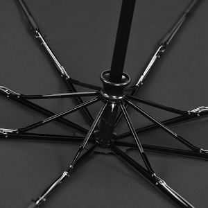 23 pouces 8 panneaux ouverture et fermeture automatiques couleur unie anti-tempête trois hommes pliant <span class=keywords><strong>parapluie</strong></span> compact - Product Image 3