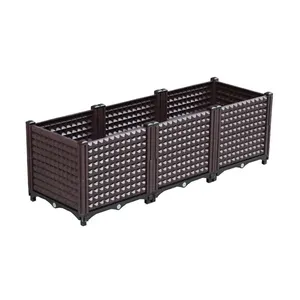 Wholesale of household balcony planting boxes in factories, free combination of multi-layer plastic gardening flower boxes