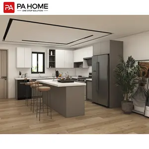 PA desain modular siap untuk merakit set dapur lacquer unit mebel untuk dijual lemari dapur