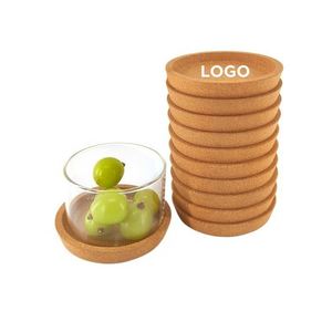 Sous-verre rond personnalisé en liège, tapis de table gravé au laser pour café, thé et articles de bar - Product Image 1