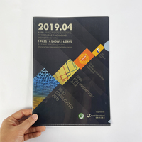 Soporte de plástico personalizado para hojas, carpeta de documentos, impresión a todo color, ideal para empresas y exposiciones