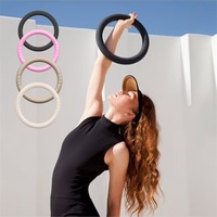 Anneaux lestés en caoutchouc de silicone pour yoga et Pilates, 5-10 lb, surface lisse, sensation de pulvérisation d'huile, utilisation commerciale, poids libres portables pour le fitness