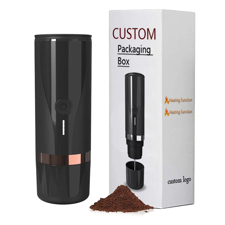 Hot Selling Custom Logo Coffee Machine Capsule Espresso Travel Coffee Maker With Heating Function
