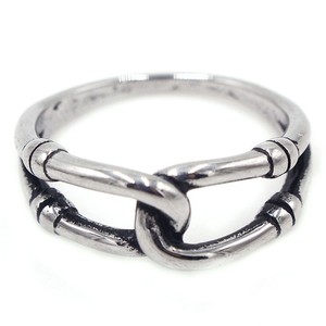 Men's <b>Titanium</b> Steel <b>Ring</b> Bamboo Joint Figure Eight Design Retro Silver Color Gift Jewelry - Product Image 3