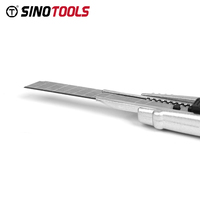 Cutter à lame cassable 9 mm, couteau utilitaire en métal