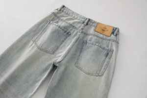 <span class=keywords><strong>Jeans</strong></span> larghi e larghi da <span class=keywords><strong>uomo</strong></span> di alta qualità stile Hip Hop stile stile stile americano retrò <span class=keywords><strong>Jeans</strong></span> larghi e lavati - Product Image 3