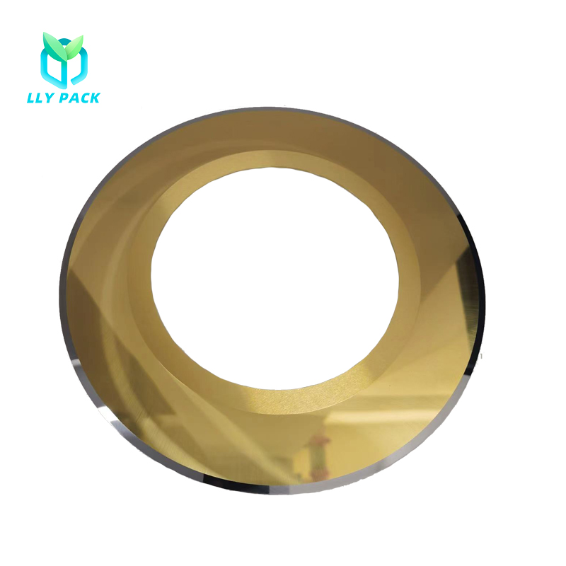 Режущий нож из быстрорежущей стали с золотым покрытием, режущее лезвие из карбида вольфрама для режущей машины из гофрированного картона