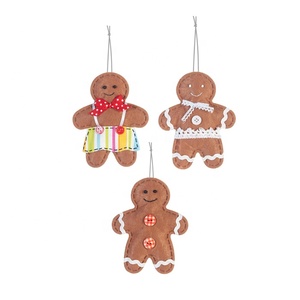 Adornos navideños para colgar en el árbol de Navidad, muñeco tradicional de jengibre, adornos para hombre de jengibre - Product Image 1