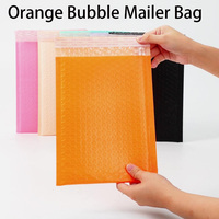Sacs d'expédition à bulles orange brillants, légers, anti-collision, rembourrés, pour chaussettes, accessoires pour cheveux, emballage de vêtements