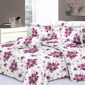 Ucuz fiyat için yüksek kalite 100% polyester baskı kumaş ev tekstili yatak çarşafı toptan fazla 200 dokuma makineleri