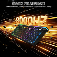 ATTACK SHARK R98 HE 98-Tasten Hall-Effekt Magnetische Tastatur 0,005mm Schnellauslöser 8K Polling Carbonfaser RGB Gaming-Tastatur