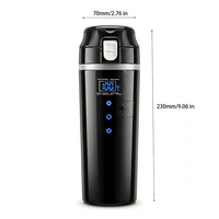 Nouvelle tasse thermique populaire pour voiture, chauffage électrique 12V avec doublure en acier inoxydable pour kits intérieurs et utilisation en voiture