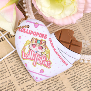 Tùy chỉnh Logo 3D nhựa sô cô la Keychain phim hoạt hình tùy chỉnh tùy chỉnh tùy chỉnh logo nhựa sô cô la hình trái tim móc khóa - Product Image 4