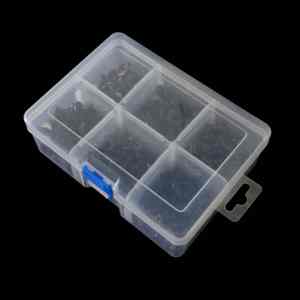 6格透明可拆卸化妆组织器储物工具便携式珠宝组织器渔具汽车零件 - Product Image 4