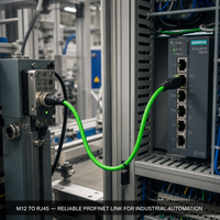 Connecteur de prise aviation femelle SHAN WEI M12 RJ45 X-Type 8 cœurs pour câble Ethernet Cat6, étanche IP67, en cuivre, Guangdong